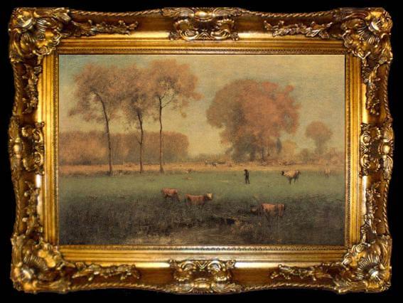 framed  George Inness Summer Landscape, ta009-2